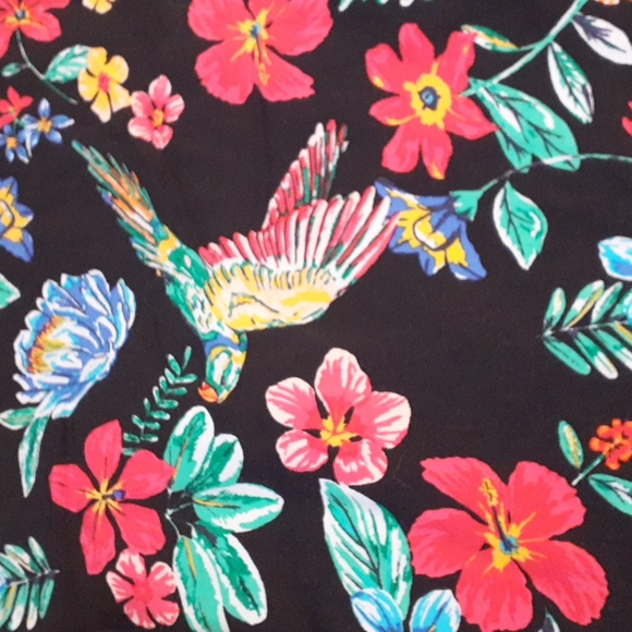 Old Navy Patterned Floral Tropicsl Sleeveless Dress,Small - Picture 3 of 4